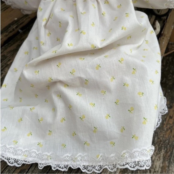 Cabbage Patch Kids Newborn Baby Doll Green Eyes Dimple Vintage 80s Bonnet 1984 - Picture 4 of 11